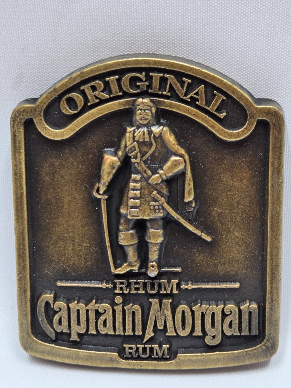 Captain Morgan Rum Brass Belt Buckle In Package The Legend Lives On 1990s